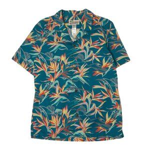 Patagonia Pataloha Floral Short Sleeve Button Up Shirt S